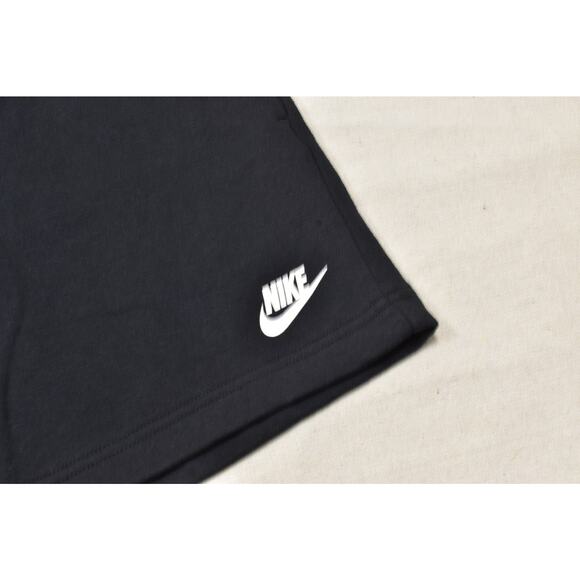 Nike Women's Black Club Fleece Athletic Shorts Plus Size XXL Sweat Cotton Blend - Picture 4 of 8